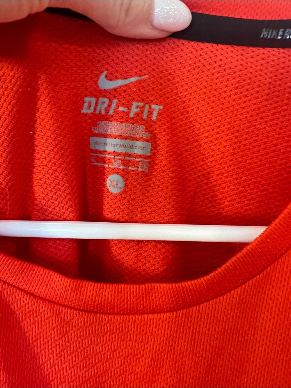 Nike Dri-FIT Running Training Shirt Men's XL Bright Red - Picture 3 of 7
